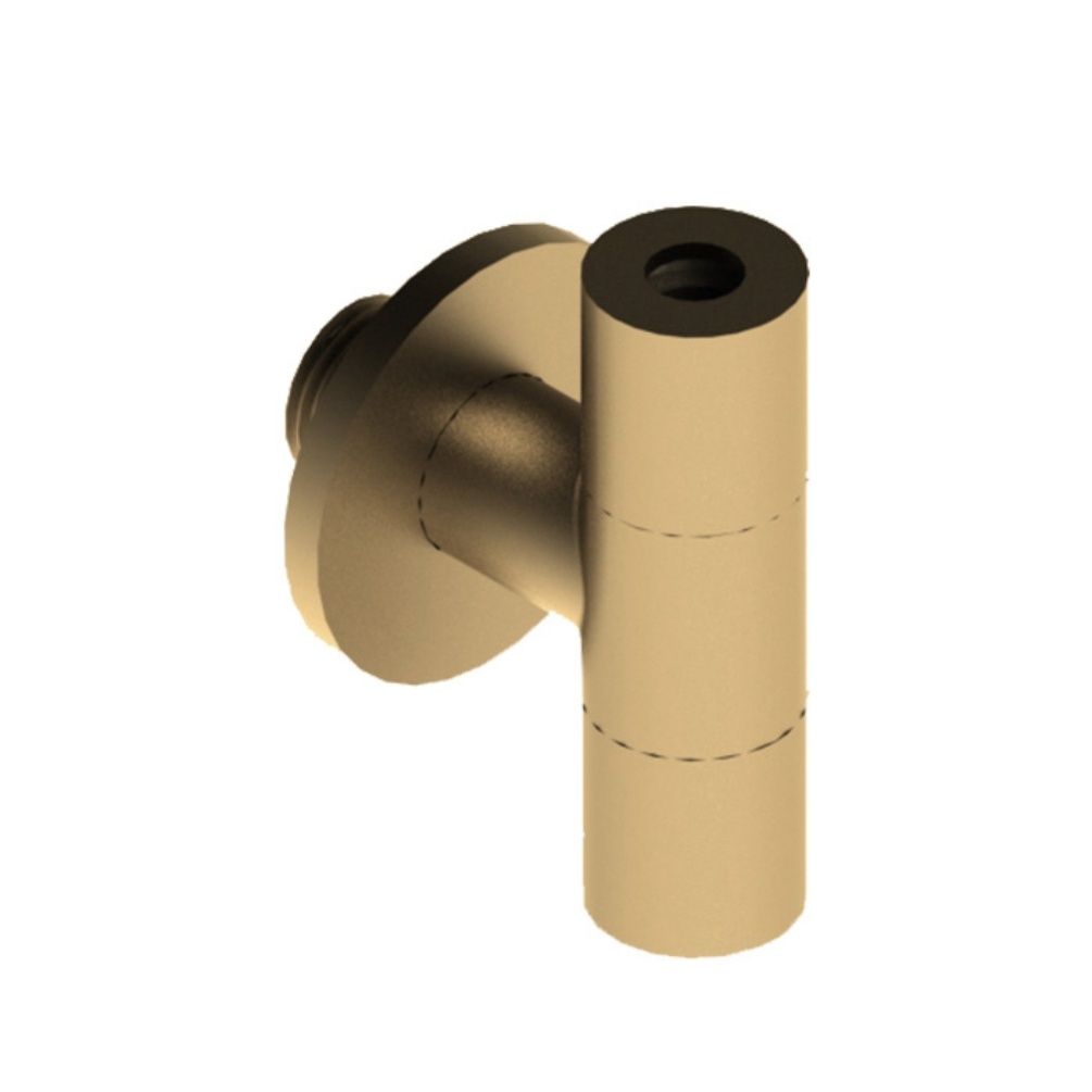 Product Cut out image of the Abacus Iso Pro Brushed Brass Under-Basin Designer Angle Valve EPAC-05-8220